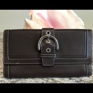COACH Genuine Leather Brown Wallet